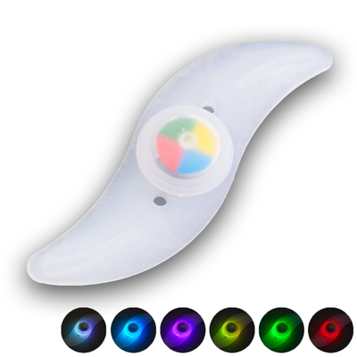 Фонарь велосипедный на спицу «Мастер К», водонепроницаемый, 1 диод, 3 режима, CR=2032