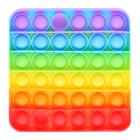 Антистресс тактильная сенсорная игрушка «POP IT», квадратная, радужная - Фото 1