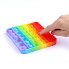 Антистресс тактильная сенсорная игрушка «POP IT», квадратная, радужная - Фото 3