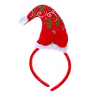 Ободок новогодний карнавальный «Колпак», с бантиком - Фото 2