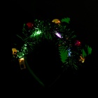 Ободок новогодний карнавальный «Ёлочка», световой - Фото 3