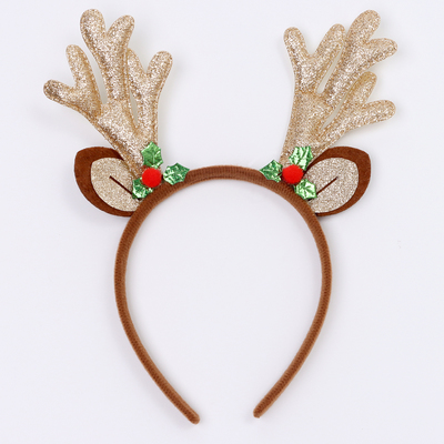 Ободок новогодний карнавальный «Рога», МИКС