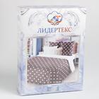 Постельное бельё Дуэт ЛидерТекс «Горох» 145х215, 220х240, 70х70 2шт - фото 50047283