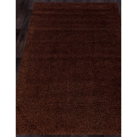 

Ковёр прямоугольный Shaggy ultra s600, размер 120x170 см, цвет brown