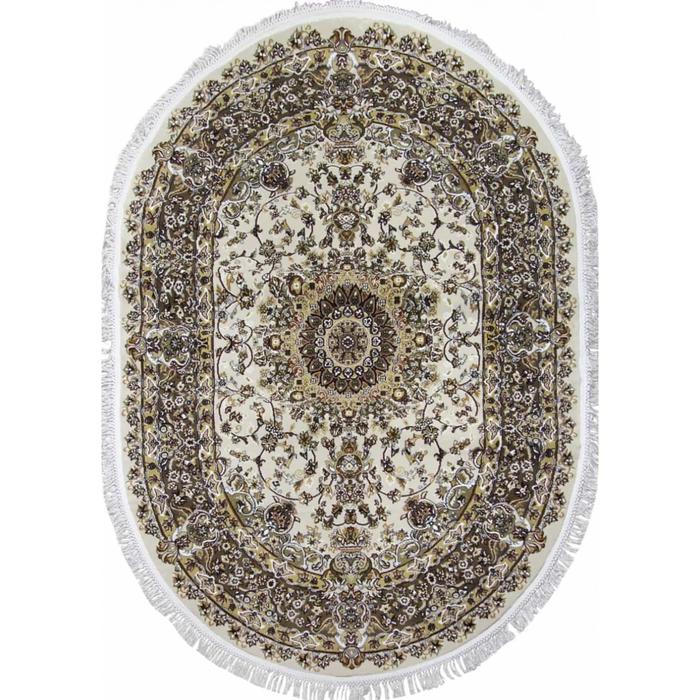 Ковёр овальный Merinos Shahreza, размер 280x470 см, цвет cream-brown - Фото 1