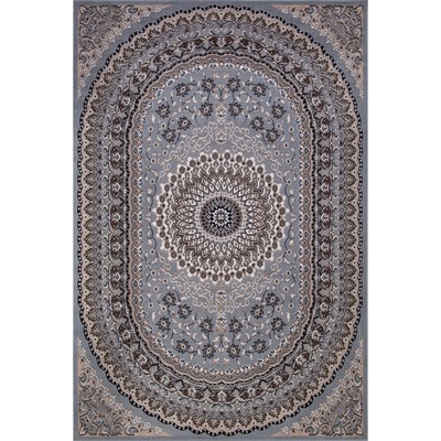 Ковёр прямоугольный Merinos Sierra, размер 250×350 см, голубой/коричневый