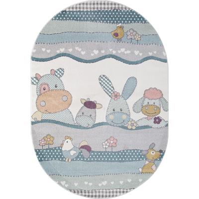 Ковёр овальный Merinos Sofit, размер 200×300 см, голубой