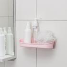 Держатель для ванных принадлежностей на присосках, 23×10×5 см, цвет МИКС - фото 318576127