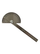 Линейка-транспортир, 10 см, нержавеющая сталь - Фото 2