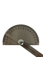 Линейка-транспортир, 10 см, нержавеющая сталь - Фото 4