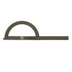 Линейка-транспортир, 15 см, нержавеющая сталь - Фото 4