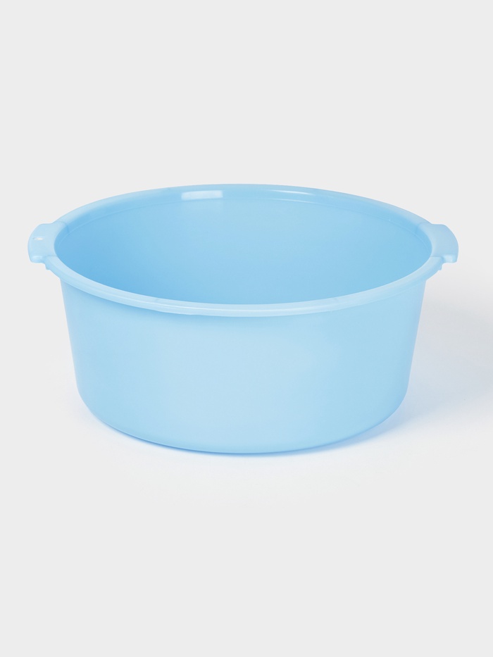 Таз хозяйственный, 10 л, пластик, МИКС - Фото 1