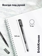 Ручка гелевая ErichKrause. G-Tone, чёрный стержень, узел 0.5 мм - Фото 8