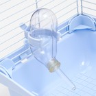 Клетка для грызунов укомплектованная, 23×19×28 см, голубая - Фото 6