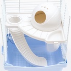 Клетка для грызунов укомплектованная, 23×19×28 см, голубая - Фото 7