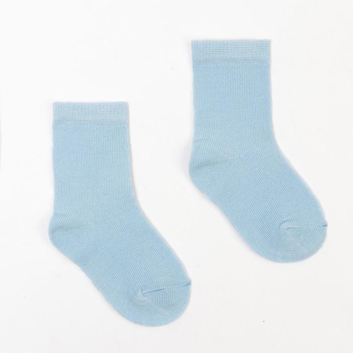 Носки детские, цвет голубой, размер 12 - Фото 1