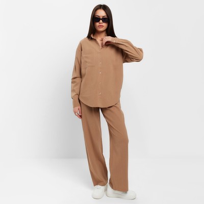 Костюм женский (рубашка, брюки) MIST, размер 40-42, цвет охра