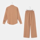 Костюм женский (рубашка, брюки) MIST, размер 44-46, охра - Фото 9