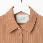 Костюм женский (рубашка, брюки) MIST, размер 44-46, охра - Фото 7