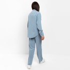 Костюм женский (рубашка и брюки) MIST р. 44-46, голубой - Фото 2