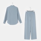 Костюм женский (рубашка и брюки) MIST р. 48-50, голубой - Фото 12