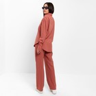 Костюм женский (рубашка и брюки) MIST р. 44-46, коралловый - Фото 3