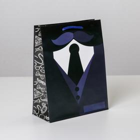Пакет подарочный ламинированный, упаковка, «Костюм», MS 18 х 23 х 8 см