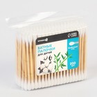 Ватные палочки, пакет 200 шт., бамбук - Фото 2