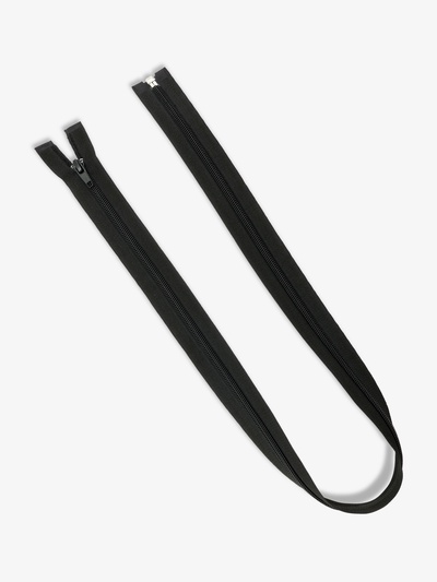 Молния «Спираль», №7, разъёмная, замок автомат, 80 см, чёрная