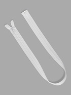 Молния «Спираль», №7, разъёмная, замок автомат, 80 см, белая - Фото 1