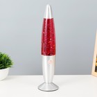 Светильник «Ракета» 1×30 Вт Е14-R39 (блестки) серебро 8×8×34 см - Фото 1