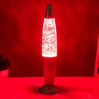 Светильник «Ракета» 1×30 Вт Е14-R39 (блестки) серебро 8×8×34 см - Фото 3