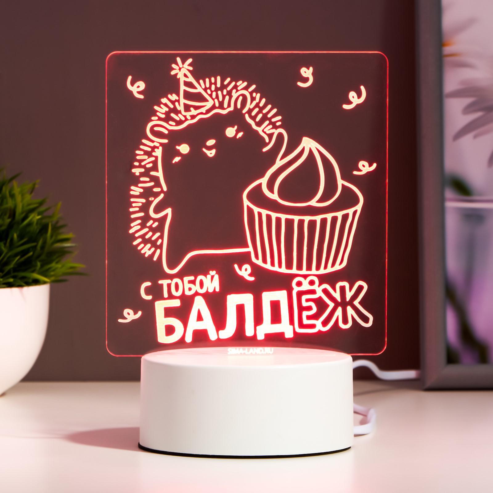 Светильник "Еж-балдёж" LED RGB от сети (6903902) - Купить по цене от ...