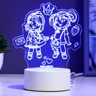 Светильник 3D RISALUX «Подружки», LED-ночник, RGB, от сети - Фото 3