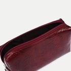 Косметичка на молнии TEXTURA, цвет бордовый 5487338 - фото 16914002