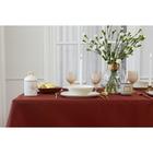 Скатерть "Этель" Lines 150*220 +/-3см, цв.шоколад, пл. 192 г/м2, хл с ВГМО - фото 27132852