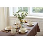 Скатерть Этель Elegance, 150×110 +/-3 см, цвет кофейный, пл. 192 г/м², хл с ВГМО - Фото 8