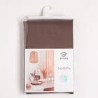 Скатерть Этель Elegance, 150×180 +/-3 см, цвет кофейный, пл. 192 г/м², хл с ВГМО - Фото 4