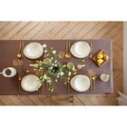 Скатерть Этель Elegance, 150×180 +/-3 см, цвет кофейный, пл. 192 г/м², хл с ВГМО - Фото 9