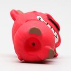 Игрушка для собак "Бык-чертик", латекс, 10 см, красная 7152933 - фото 837580