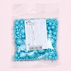 Новогодняя посыпка кондитерская с мягким центром «Жемчуг» бирюза, 50 г - Фото 4