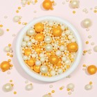 Кондитерская с мягким центром «Жемчуг», бело-золотая, 50 г - Фото 2