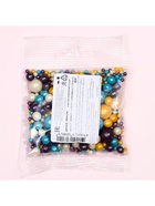 Новогодняя посыпка кондитерская с мягким центром «Жемчуг»: золотая, голубая, сиреневая, серебро, 50 г  (артикул 7187721)  большой выбор товаров оптом и в розницу по низким ценам с доставкой