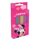 Свечи для торта 6 штук, с цветным пламенем, Минни Маус - Фото 1