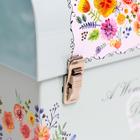 Копилка металл сундучок "Прекрасный день. Цветочный" 13,5х17,2х8,2 см - фото 60793883