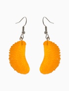 Серьги «Вкусности. Дольки мандарина», пластик, оранжевые - фото 59328379