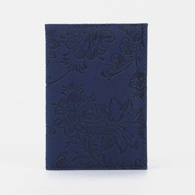 Обложка для паспорта, цвет тёмно-синий