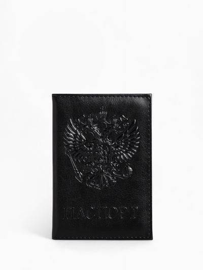 Обложка для паспорта, чёрная