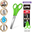 Ножницы детские для левшей 13.5 см, ErichKrause Joy Left Hand, с закруглёнными концами лезвий и линейкой, МИКС - Фото 1