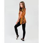 Комплект женский (футболка, леггинсы), цвет оранжевый, размер 44 - Фото 3